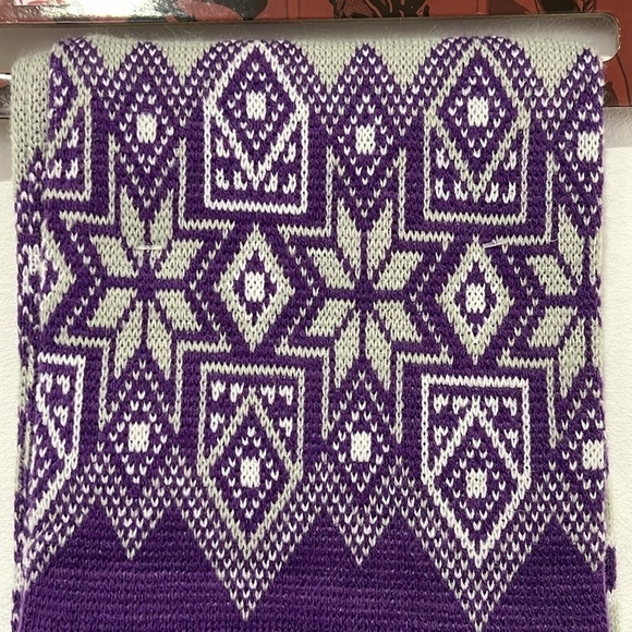 K State Wildcats Scarf Forever Collectibles Purple Gray Knit Winter Sweater - Picture 2 of 12